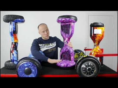 Гироскутер с Влагозащитой Smart Balance 10" Внедорожный (Желтый карбон) Видео